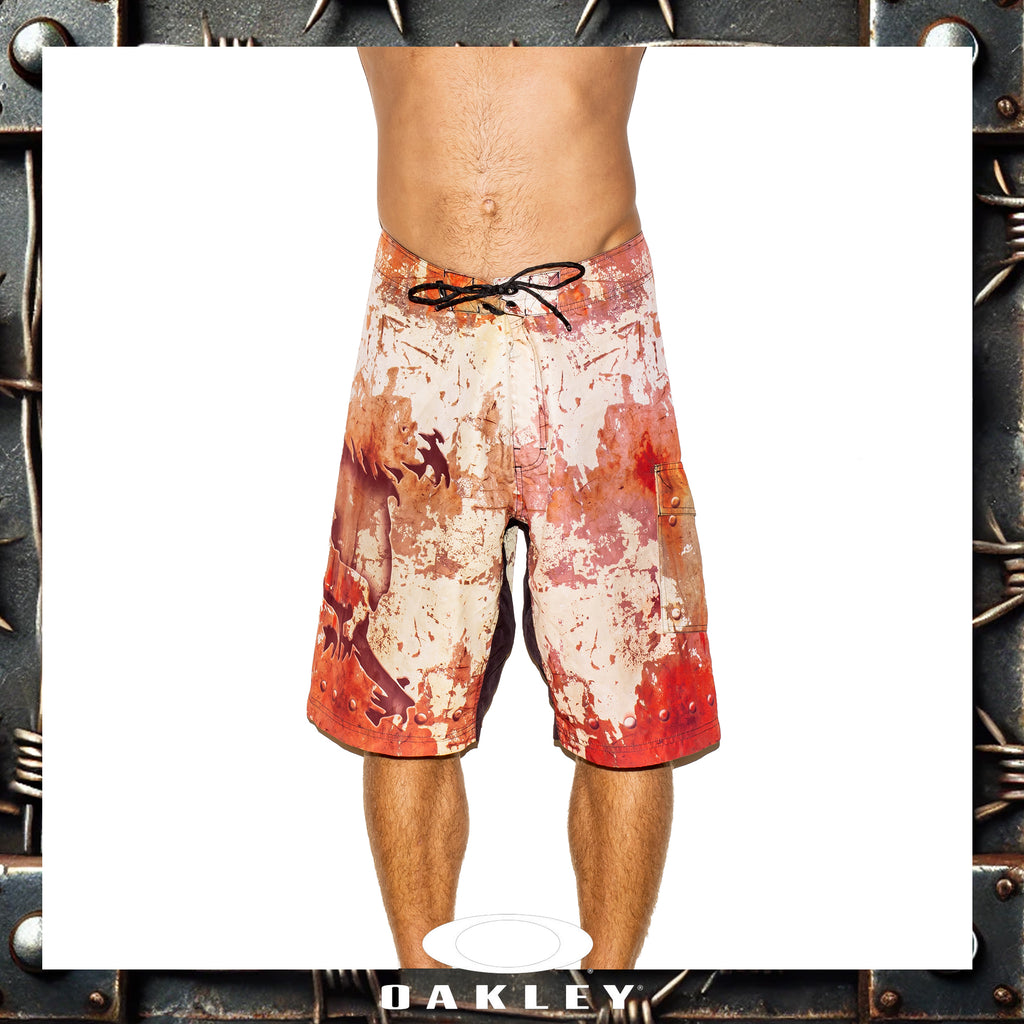 Y2K Oakley Vault Tech Skull Boardies (34")