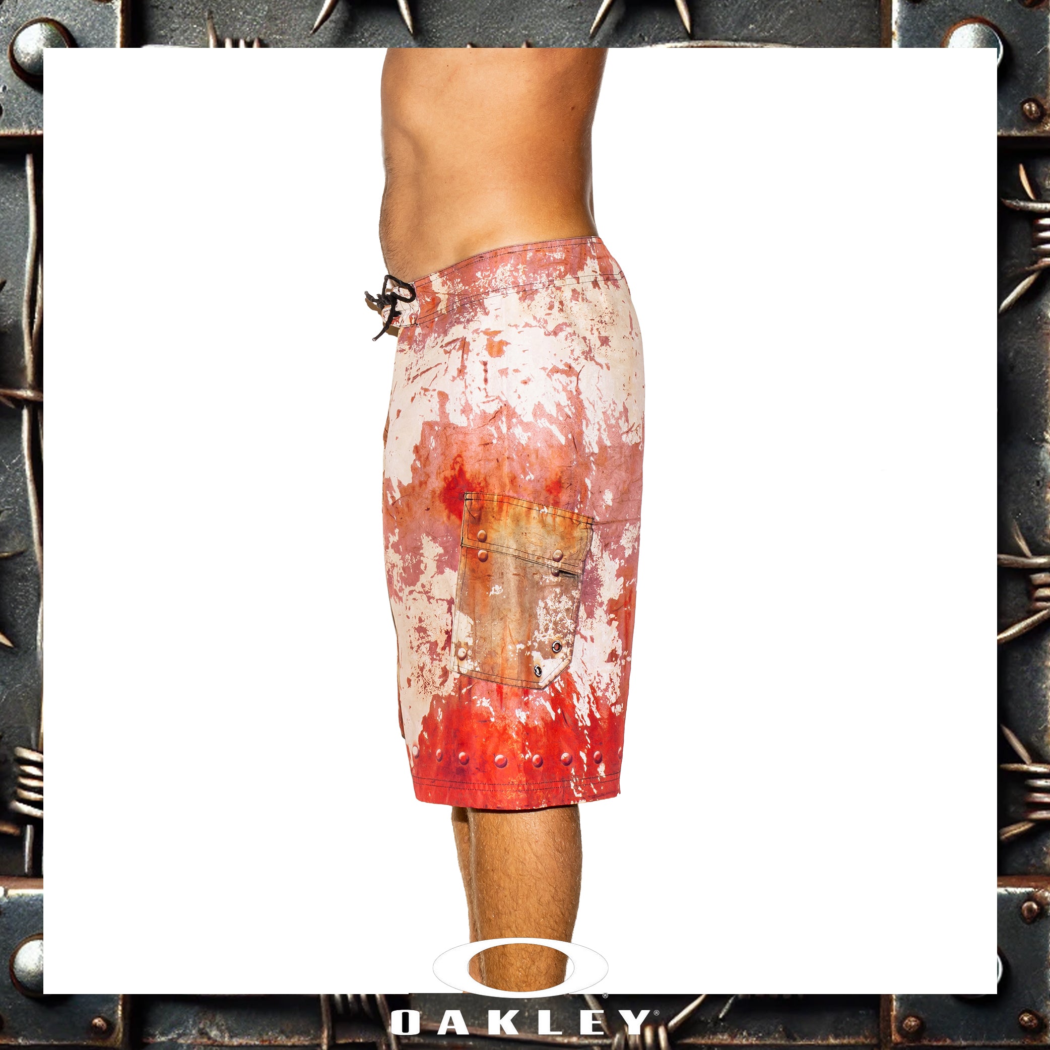 Y2K Oakley Vault Tech Skull Boardies (34")