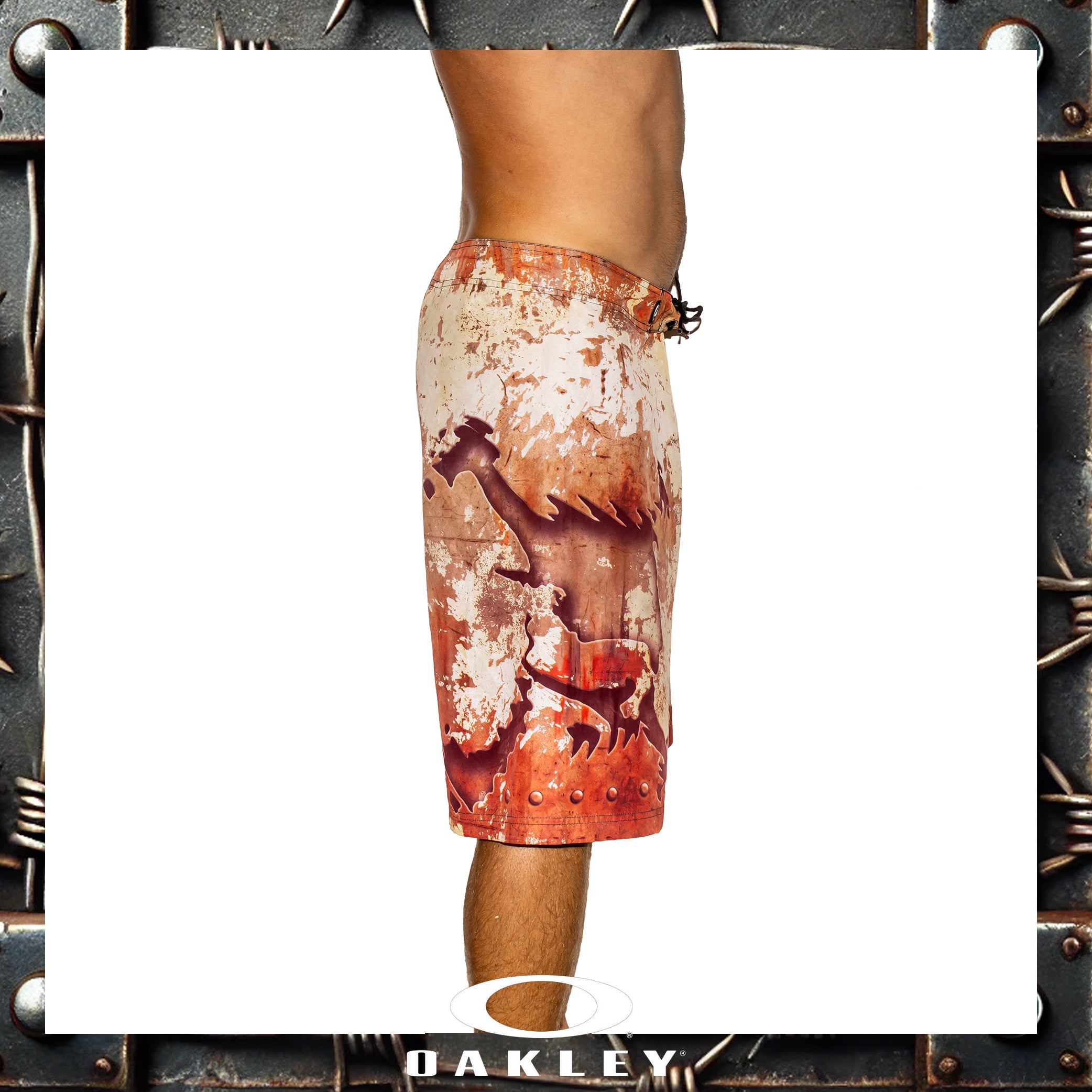 Y2K Oakley Vault Tech Skull Boardies (34")