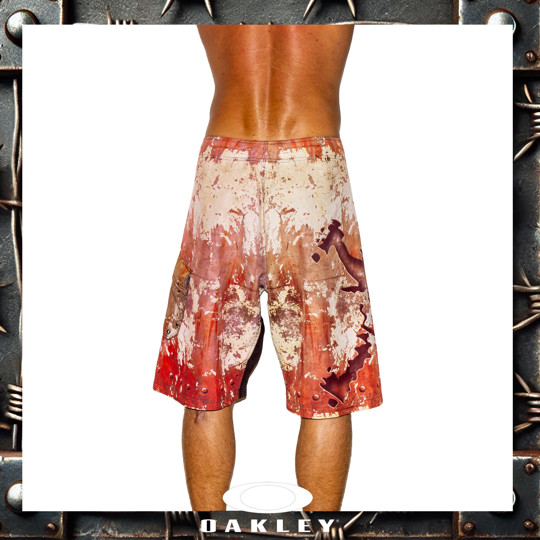 Y2K Oakley Vault Tech Skull Boardies (34")