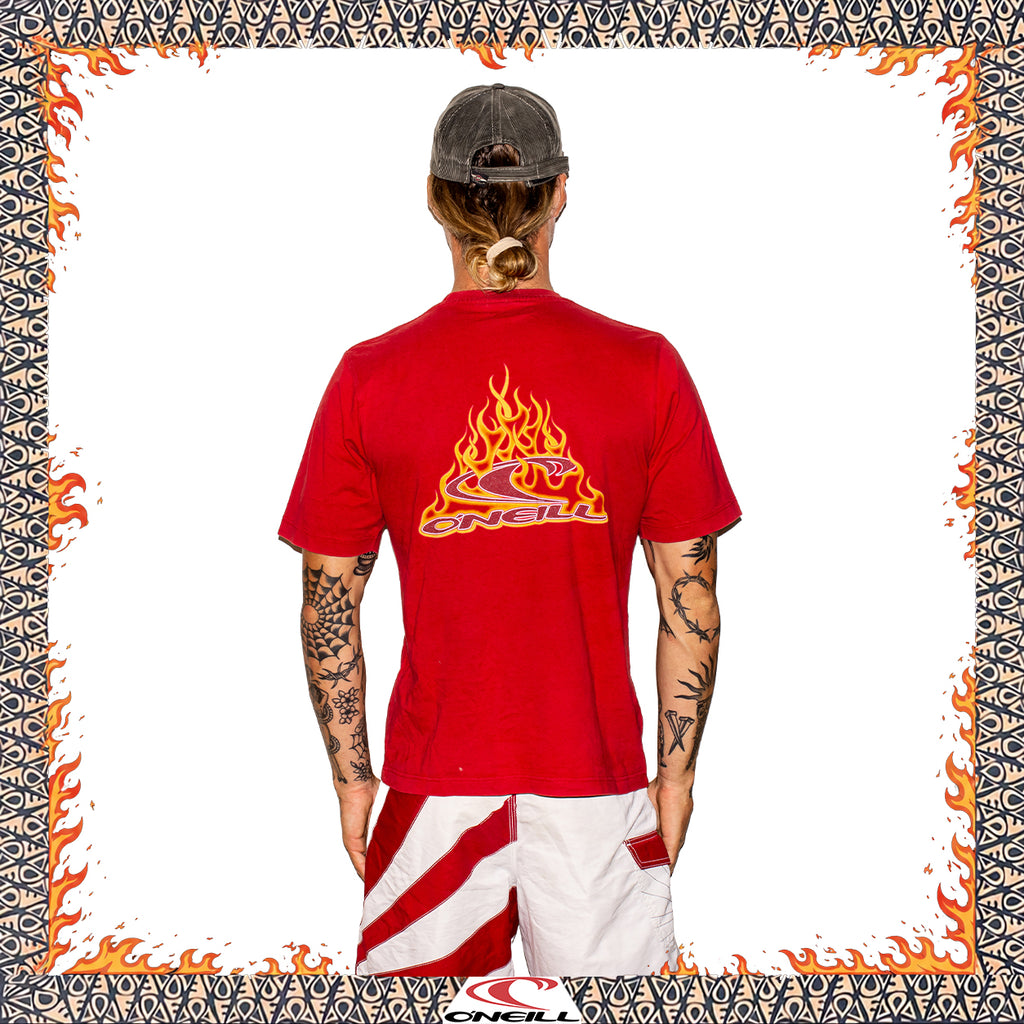 Y2K O'Neill Flame Graphic Tee (M)