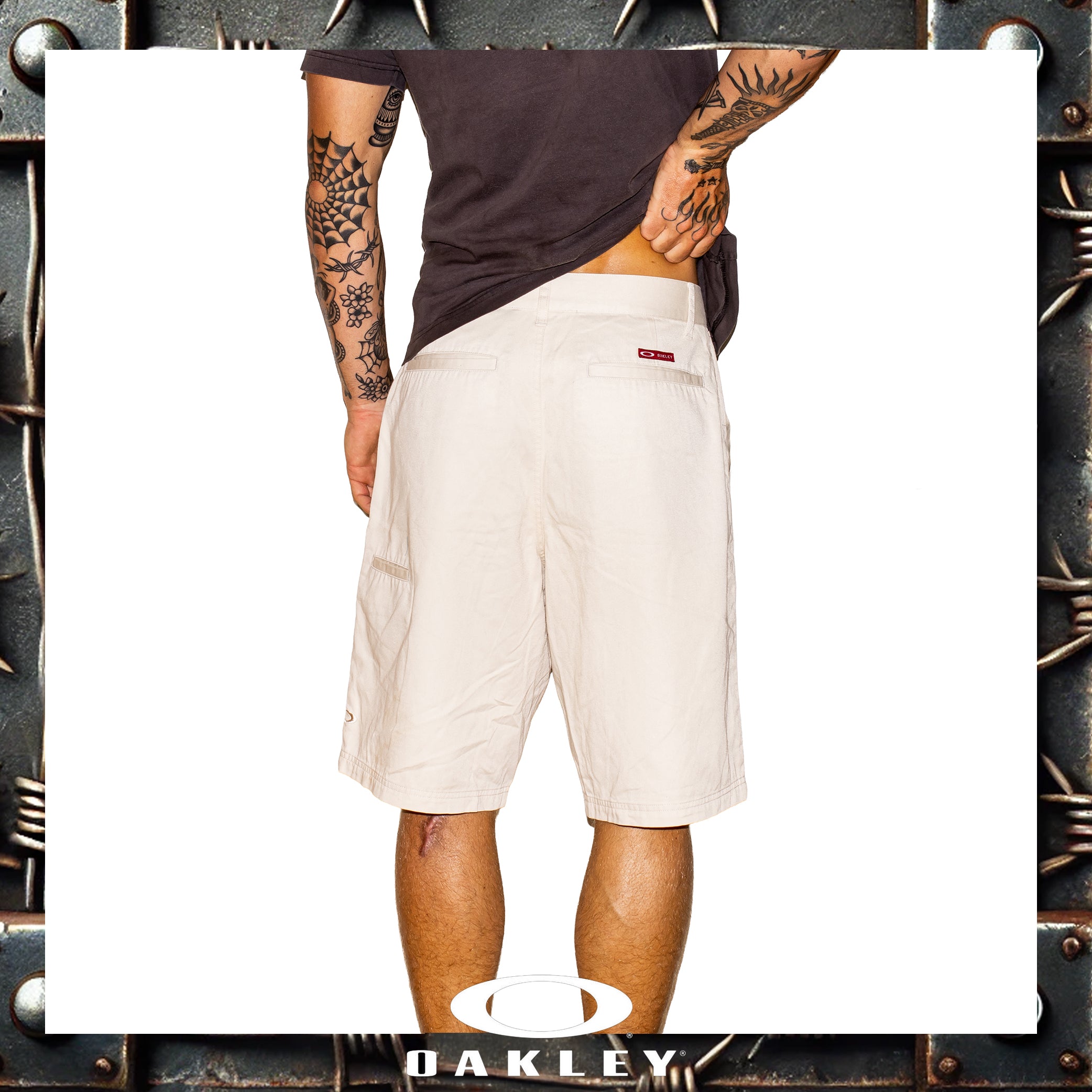 Y2K Oakley "Red Tag" Tech Shorts (32")