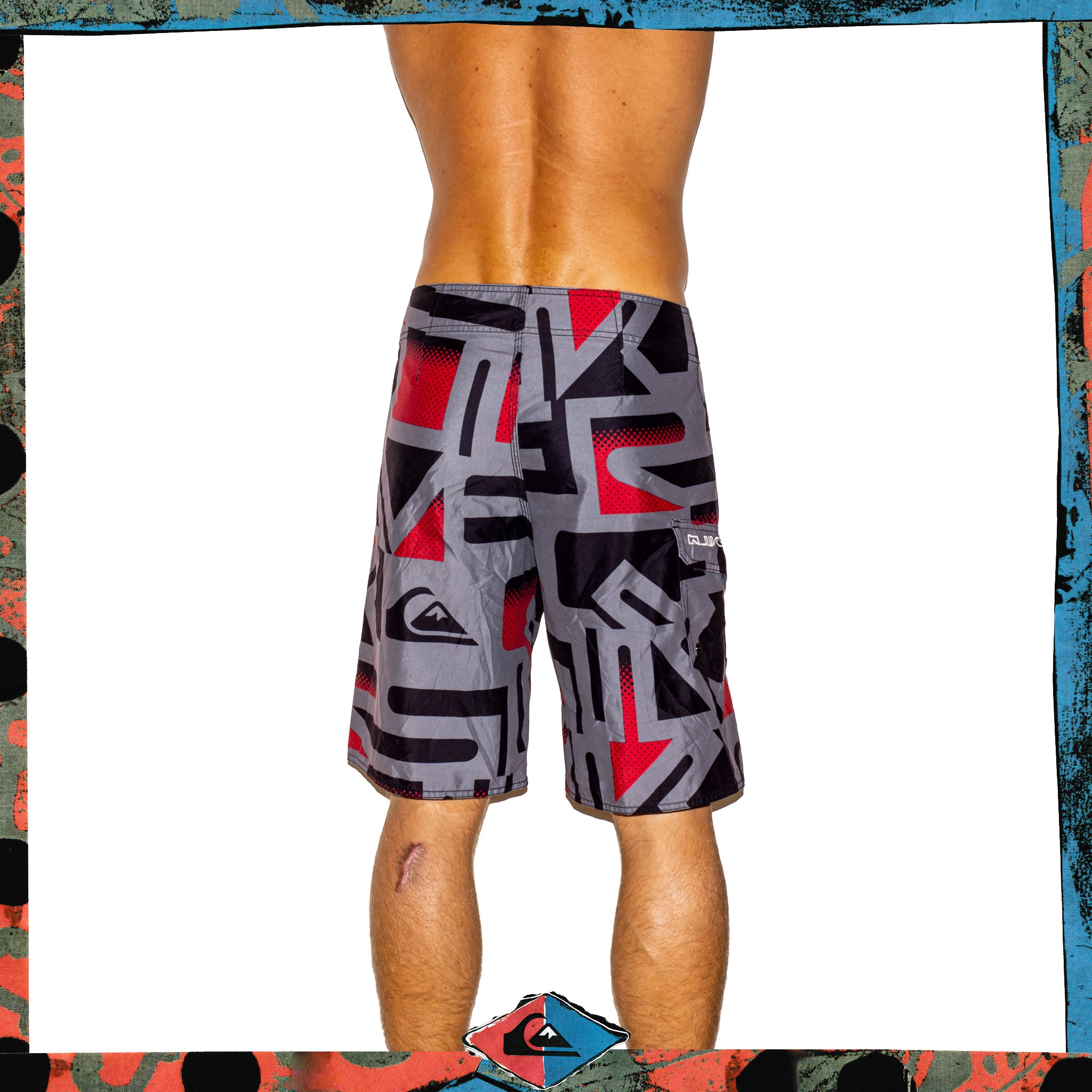 Y2K Quiksilver Supreme Tech Boardies (32")
