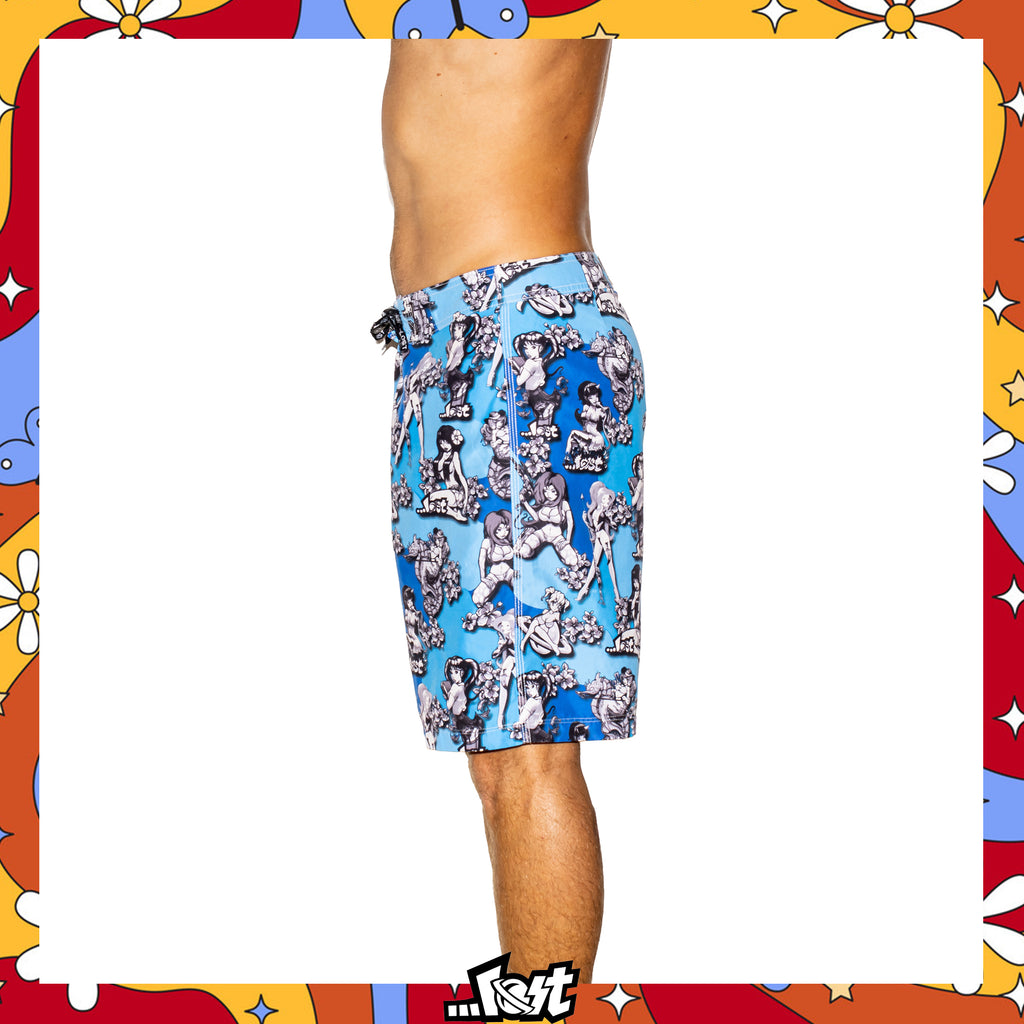 Y2K Lost Enterprises "Surf Manga" Mayham Boardies (32") *RARE*