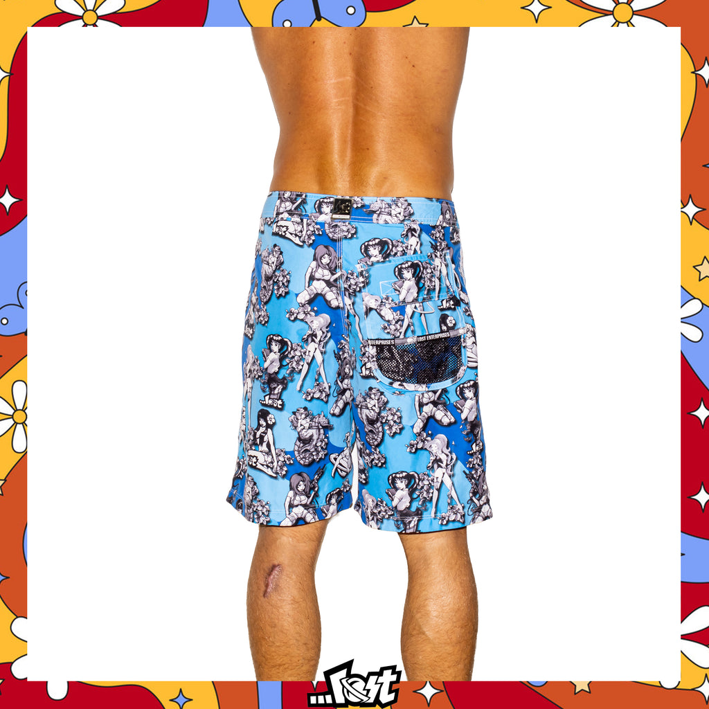 Y2K Lost Enterprises "Surf Manga" Mayham Boardies (32") *RARE*