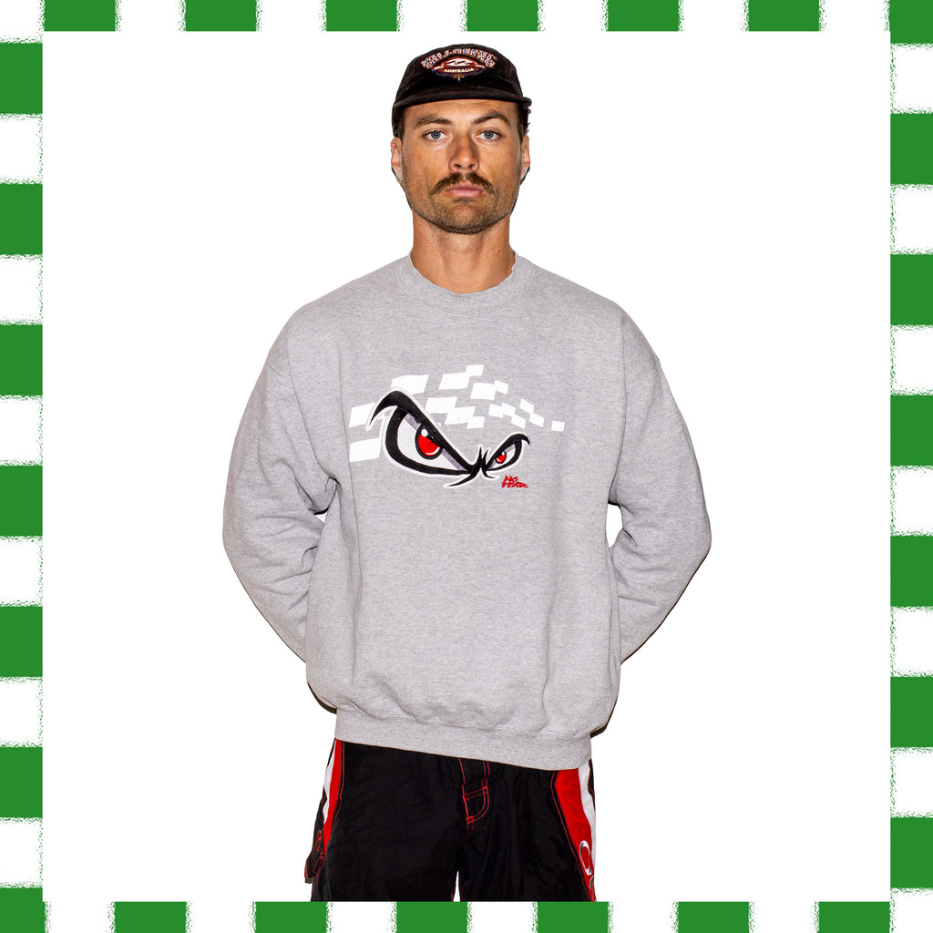 1998 No Fear "Speed Is Good" Crewneck Sweatshirt (L-XL)