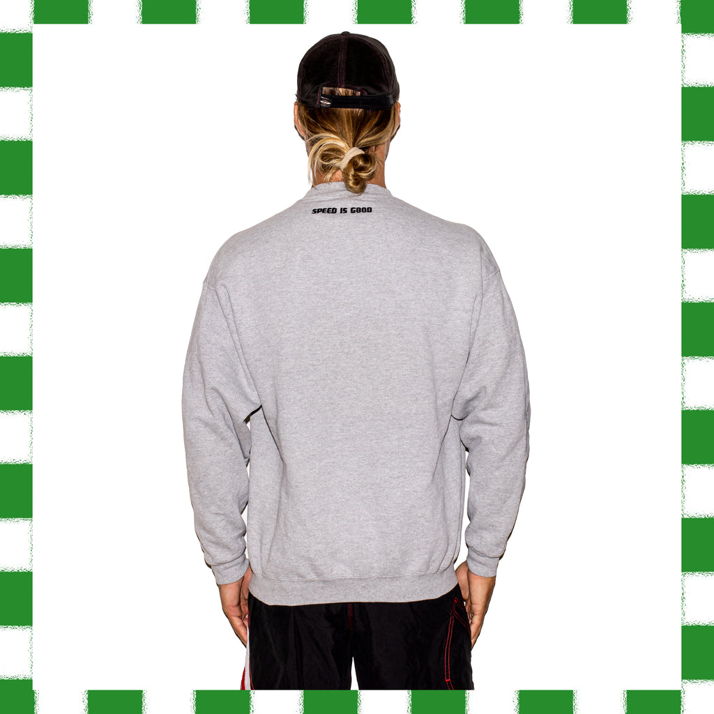 1998 No Fear "Speed Is Good" Crewneck Sweatshirt (L-XL)