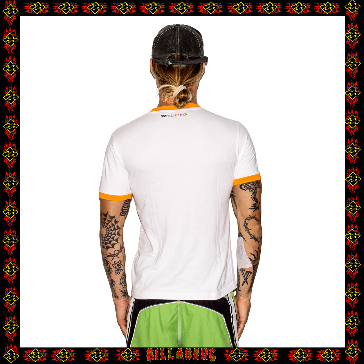 Y2K Billabong Spellout Ringer Tee (M)