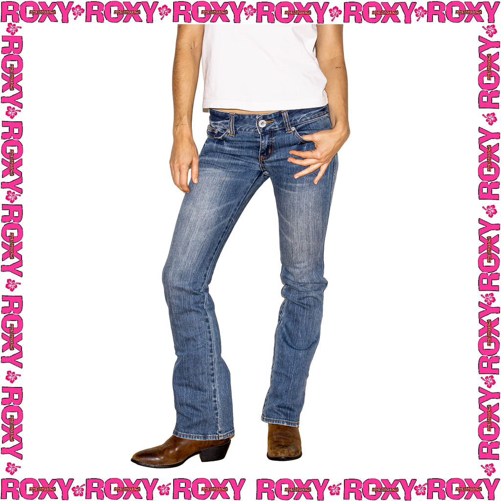 Y2K Roxy "Slim Boot Cut" Low Rise Denim Jeans (26")