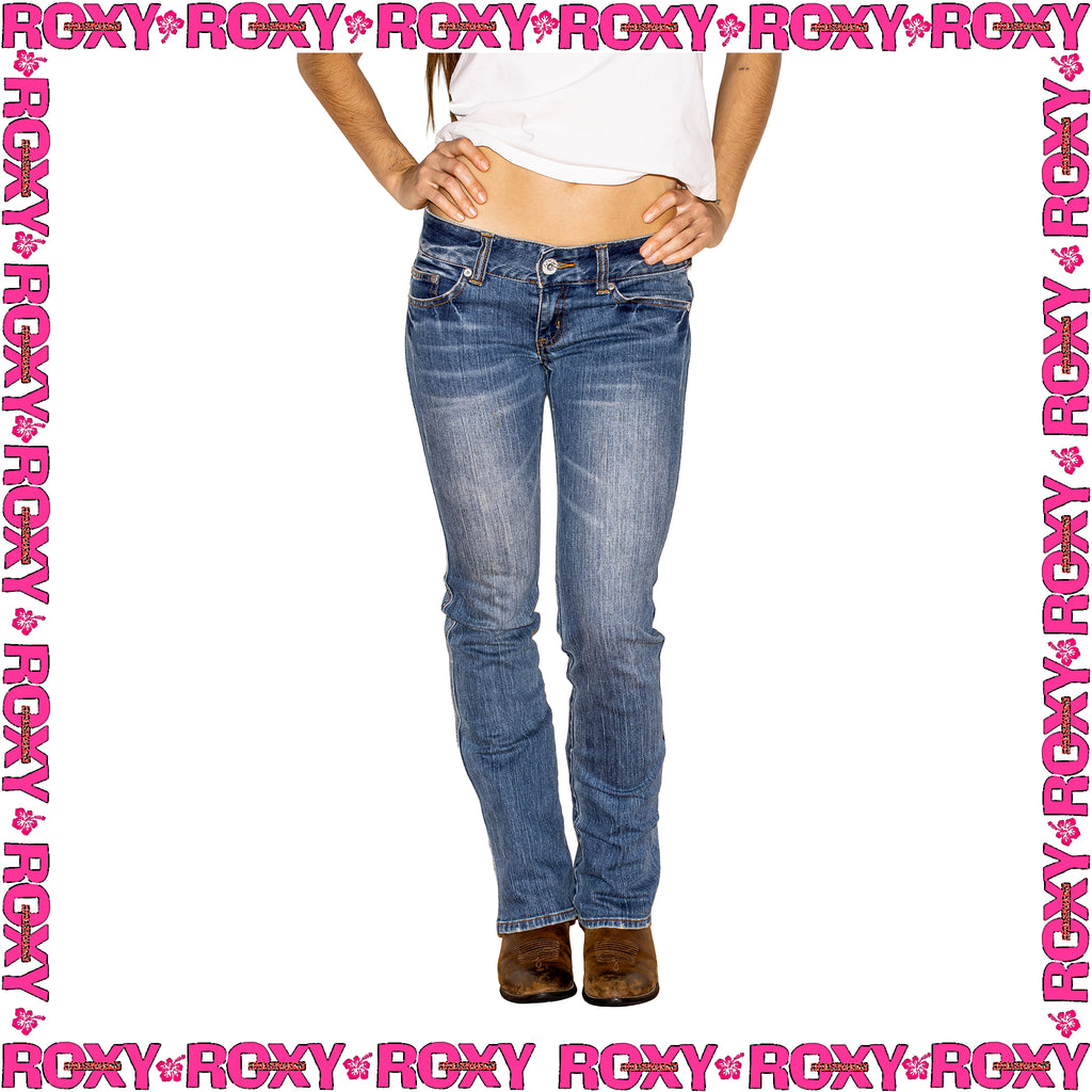 Y2K Roxy "Slim Boot Cut" Low Rise Denim Jeans (26")
