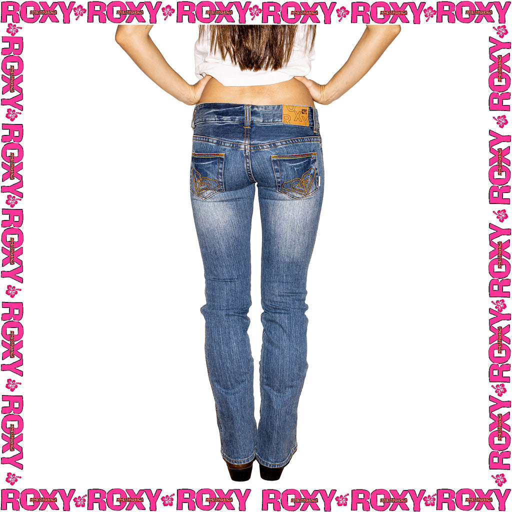Y2K Roxy "Slim Boot Cut" Low Rise Denim Jeans (26")
