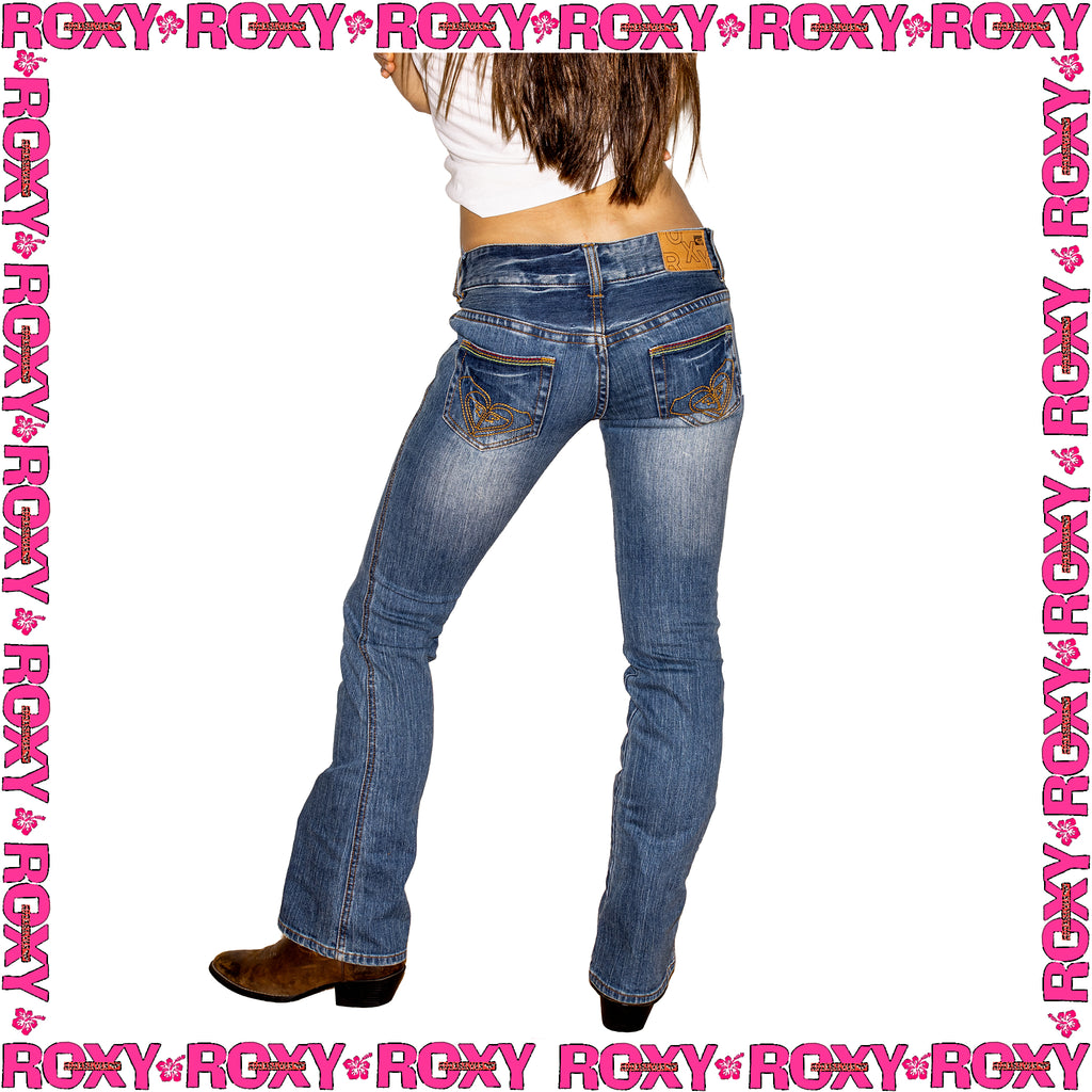 Y2K Roxy "Slim Boot Cut" Low Rise Denim Jeans (26")