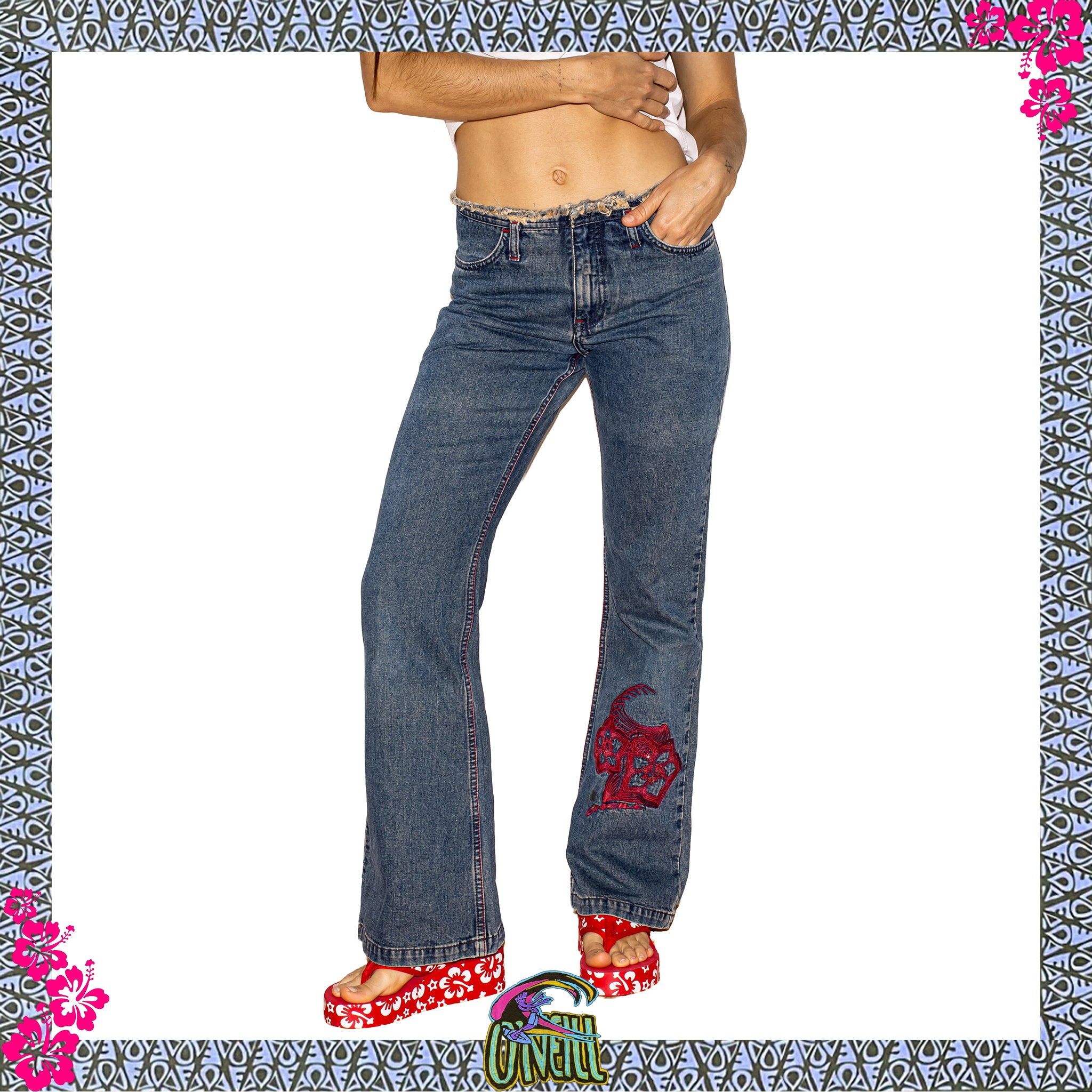 Y2K O'Neill "Boot Cut" Mid Rise Denim Jeans (27")
