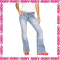 Y2K Roxy "Flared" Low Rise Denim Jeans (27")