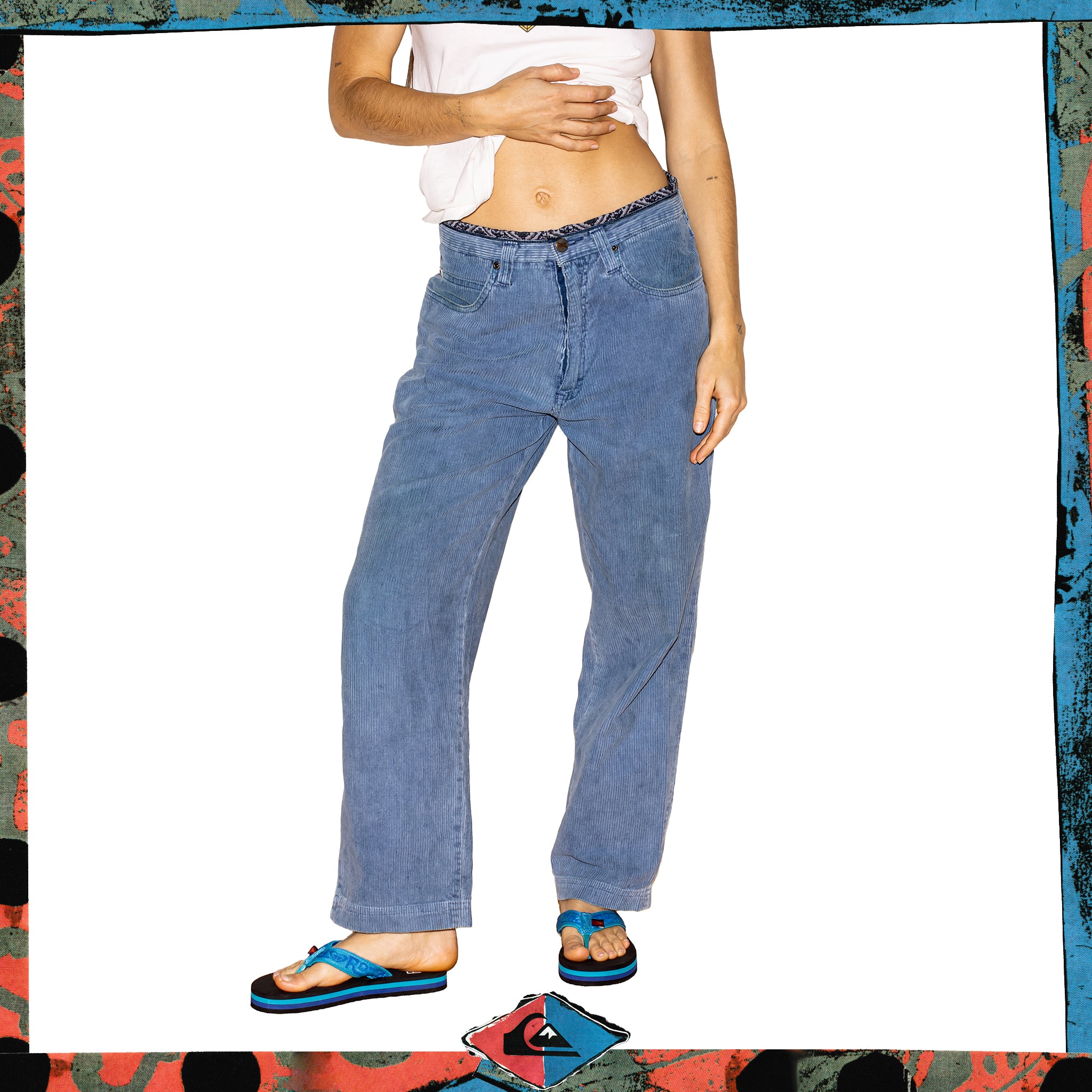 1998 Quiksilver "Corduroy" High Rise Jeans (26")