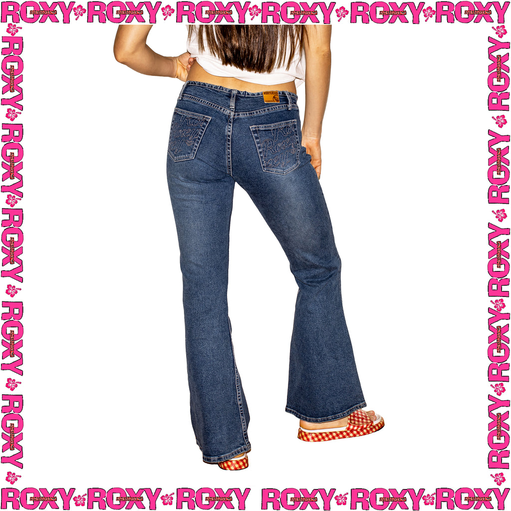 Y2K Roxy "Boot Cut" Low Rise Denim Jeans (26")