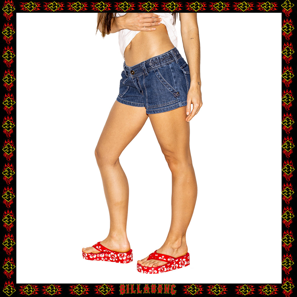 Y2K Billabong Denim Booty Shorts (30")