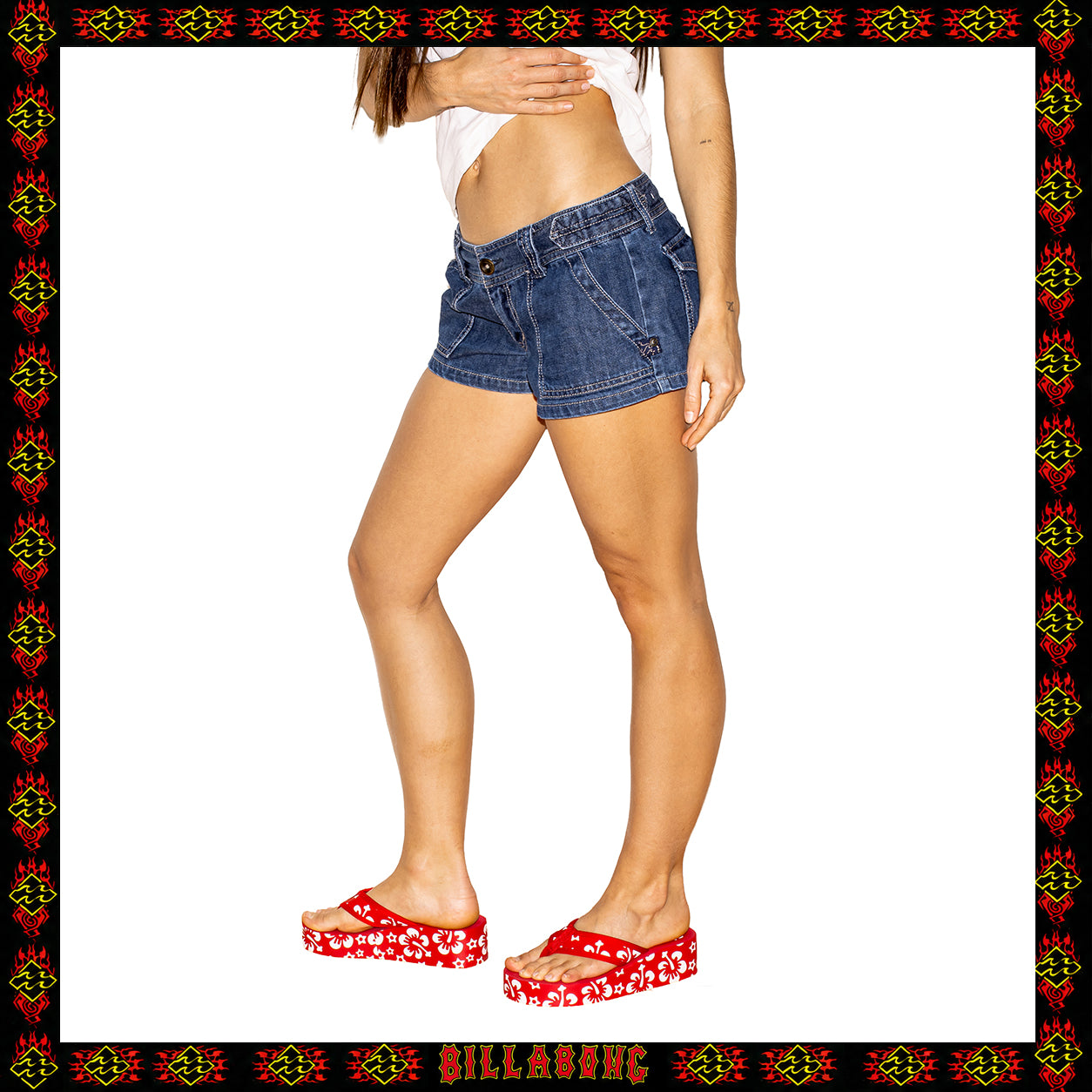 Y2K Billabong Denim Booty Shorts (30")