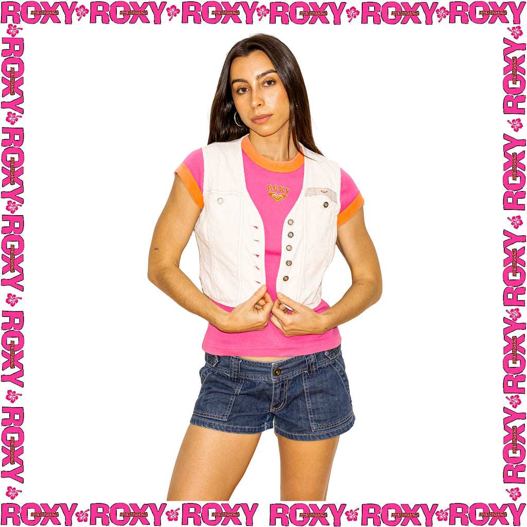 1998 Roxy Corduroy Mini Vest (S)