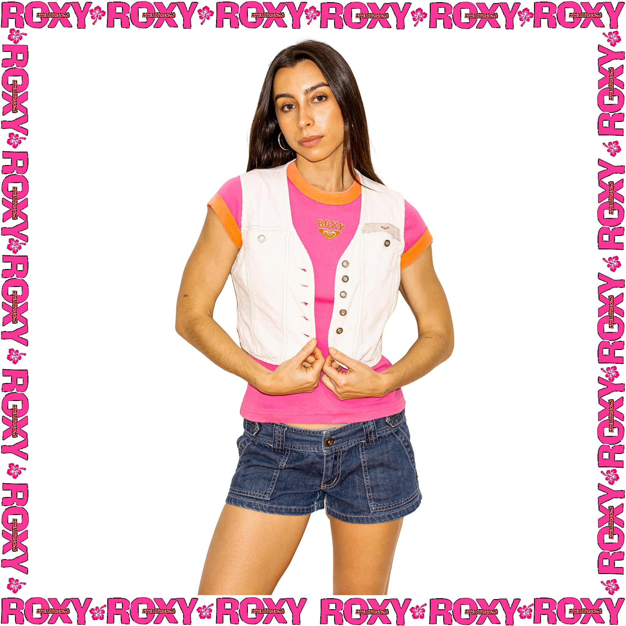 1998 Roxy Corduroy Mini Vest (S)