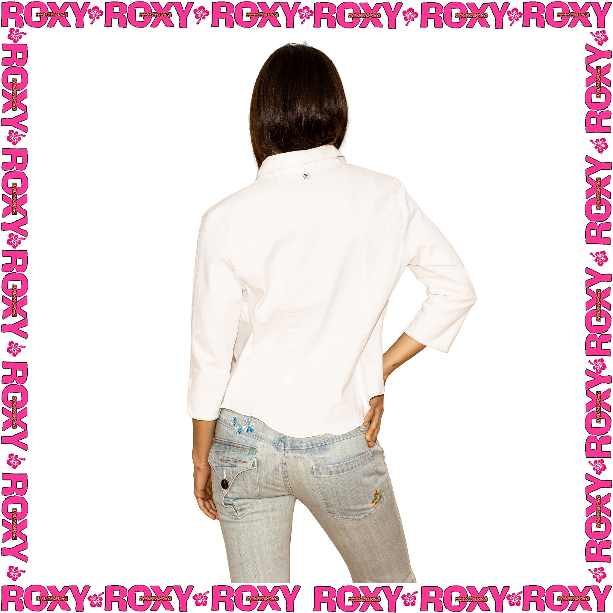 1990's Roxy Fitted Button Up (S)