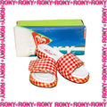 2001 Roxy Plaid Slides (US-W7) *DEADSTOCK*