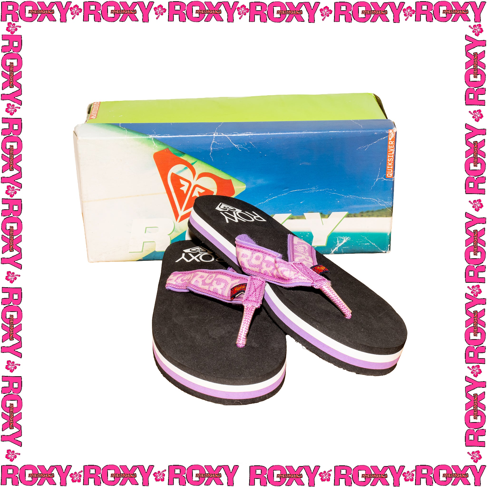 1998 Roxy Rubber Thongs (US-W6) *DEADSTOCK*