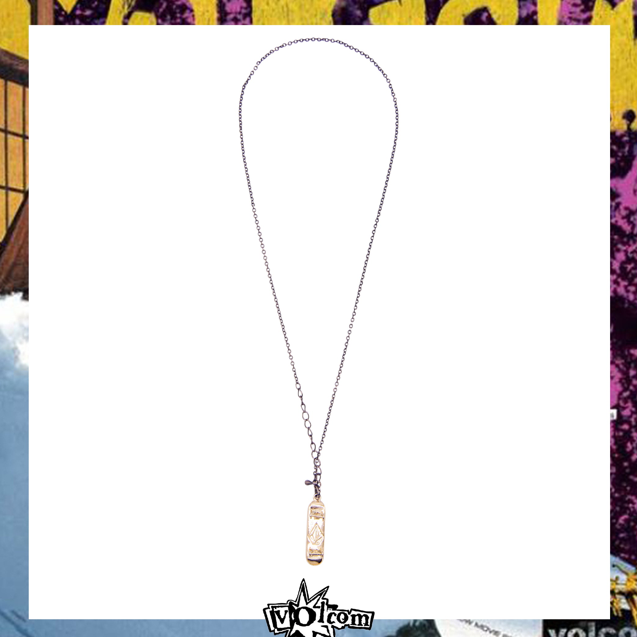 Y2K Volcom Skateboard Necklace *RARE*