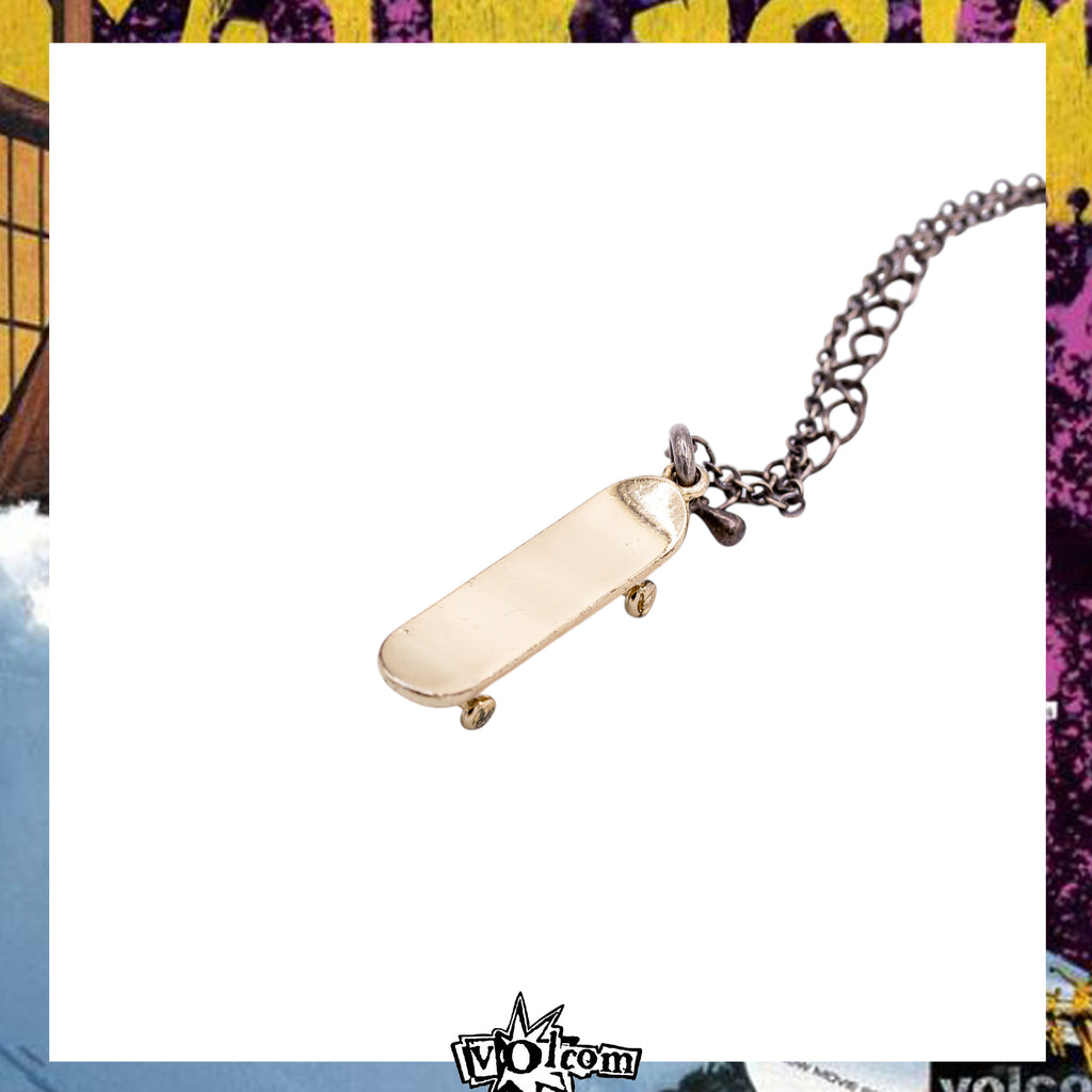 Y2K Volcom Skateboard Necklace *RARE*