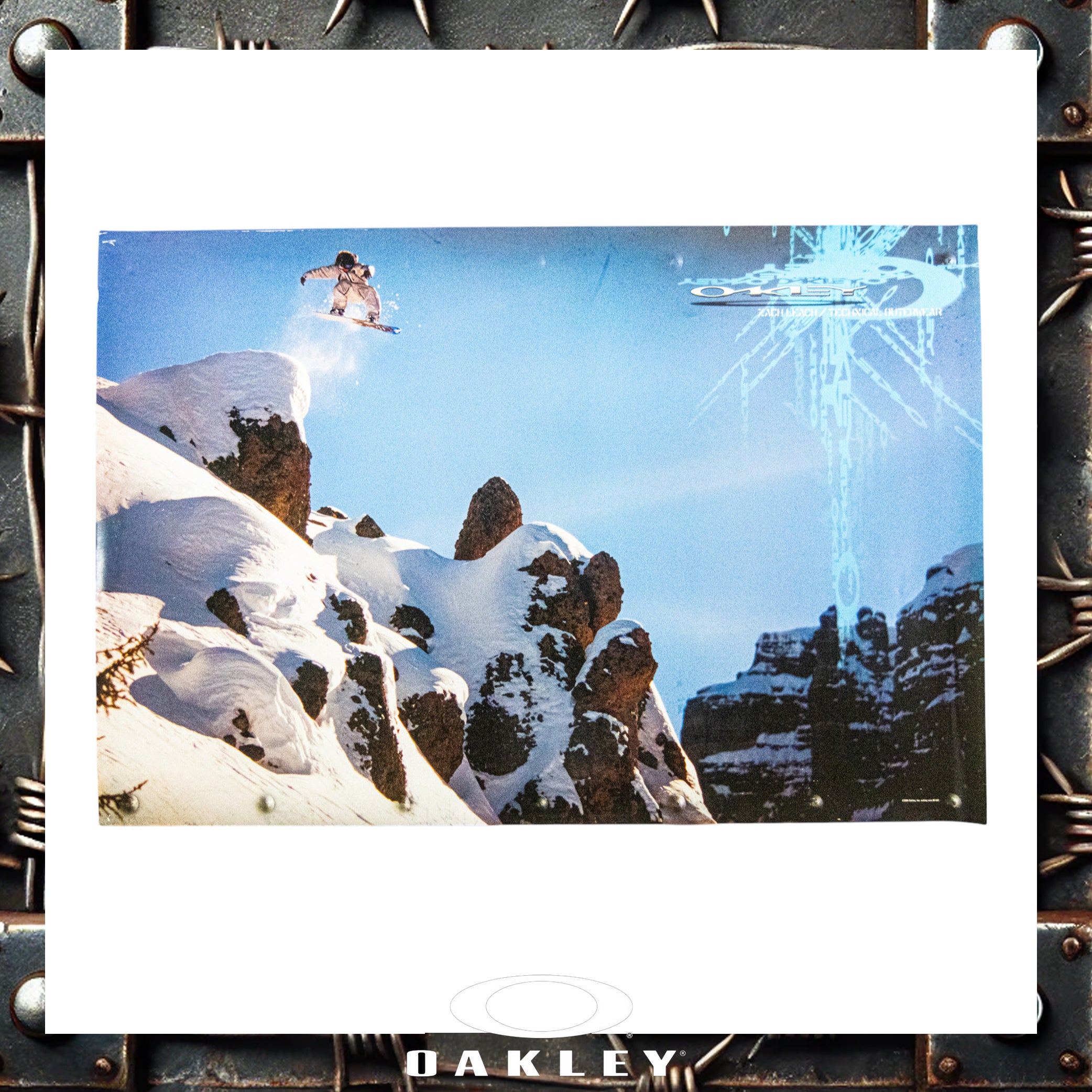 2004 Oakley "Zach Leach - Ex Shop Display" Snowboarding Giant Poster (26"x40")