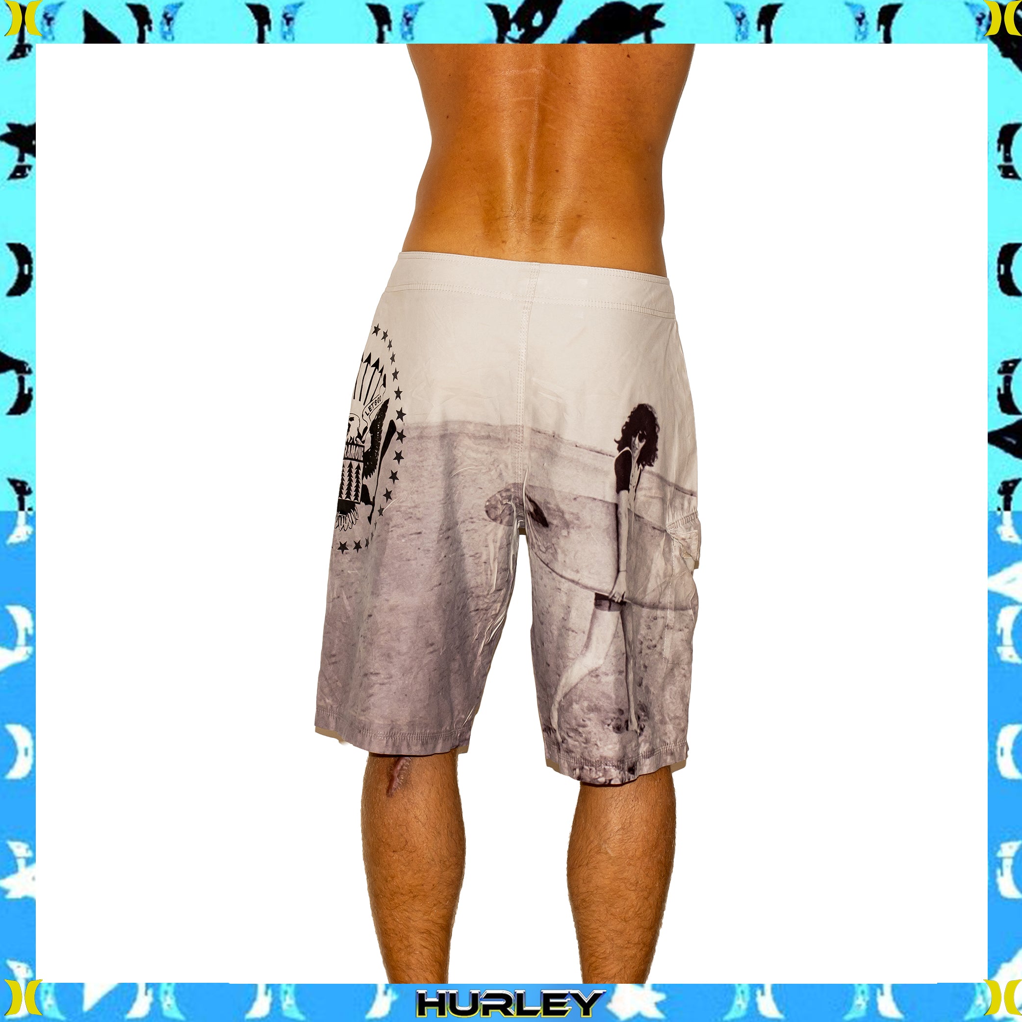 Y2K Hurley "Joey Ramone" Supreme Tech Boardies (33")