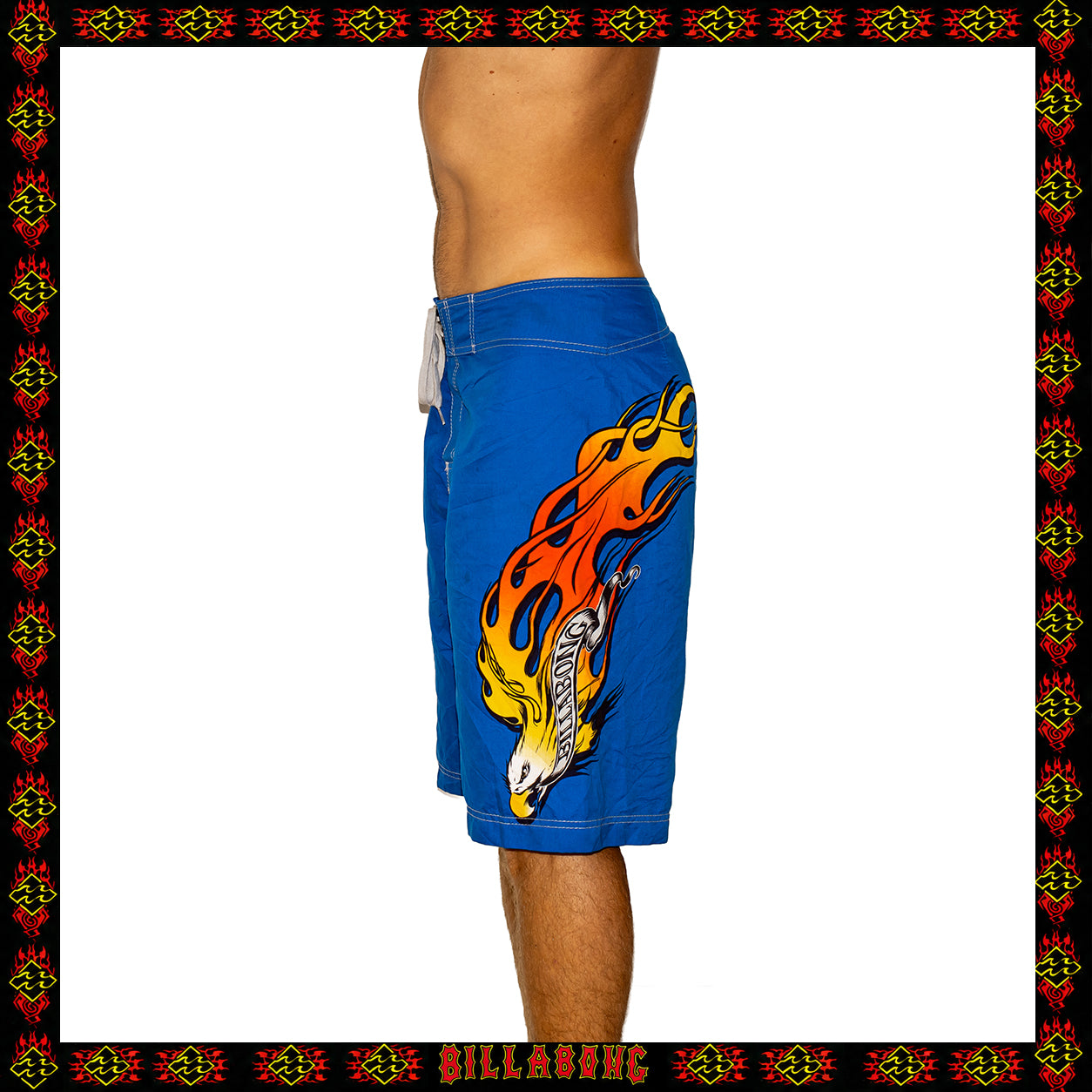 Y2K Billabong "Flame" Supreme Tech Boardies (36")