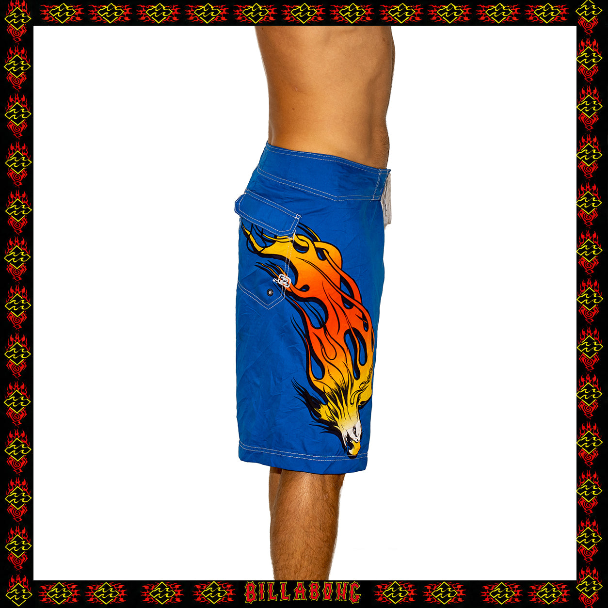 Y2K Billabong "Flame" Supreme Tech Boardies (36")