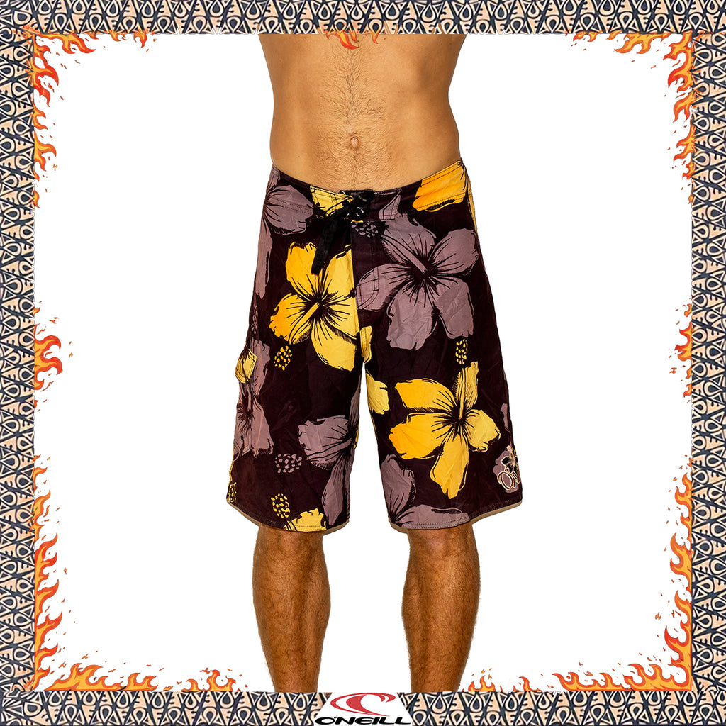 Y2K O'Neill Floral Tech Boardies (34")