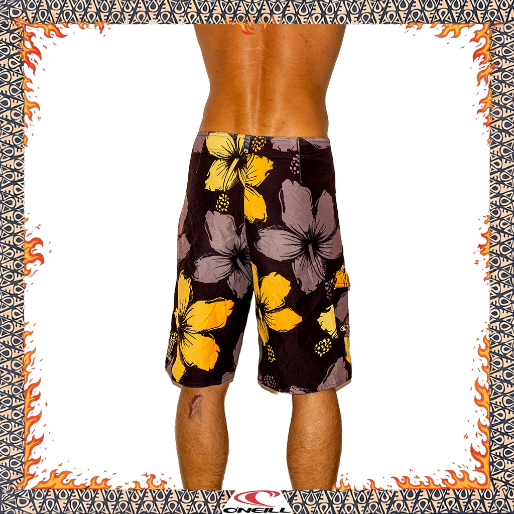 Y2K O'Neill Floral Tech Boardies (34")