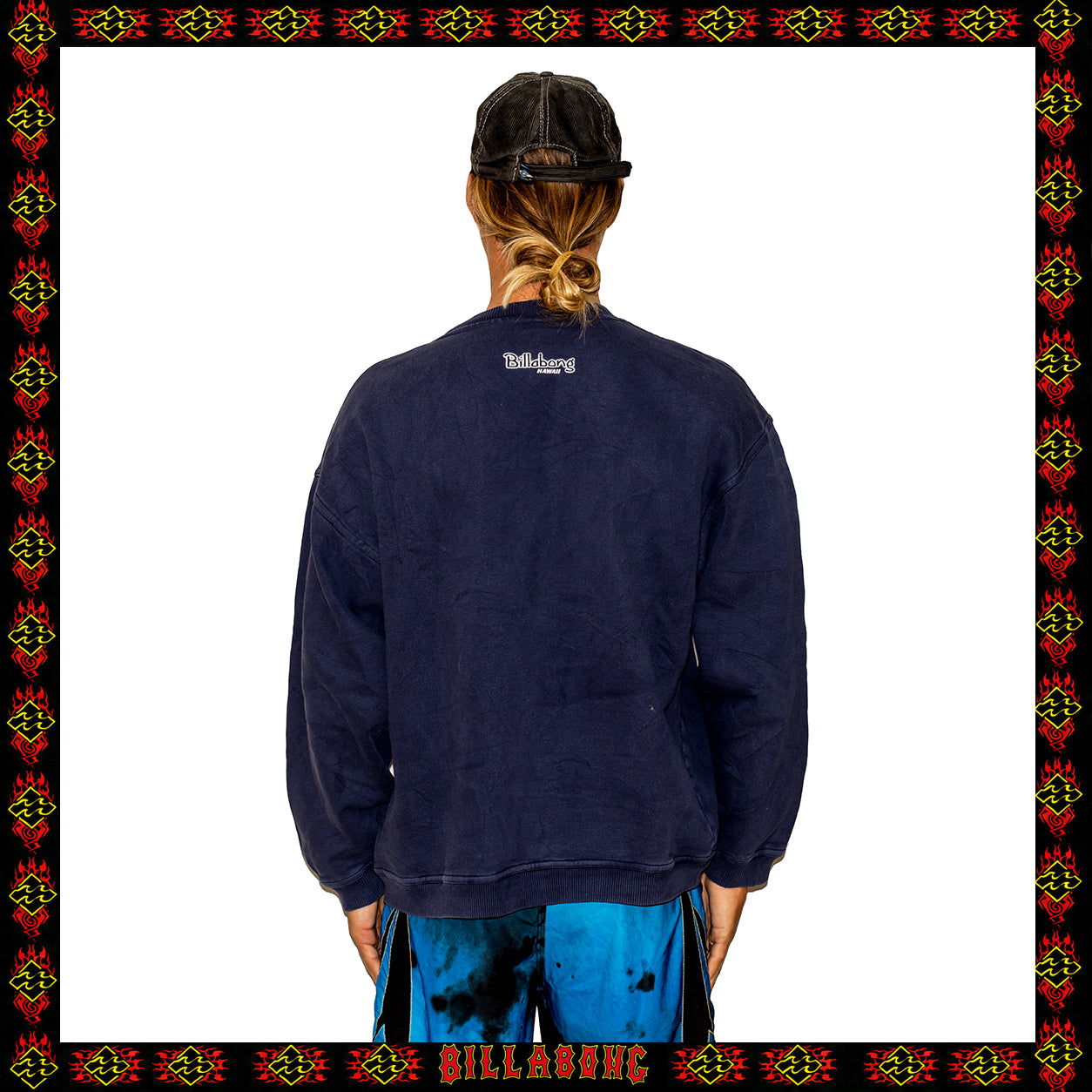 1998 Billabong "Hibiscus" Crewneck Sweatshirt (L-XL)