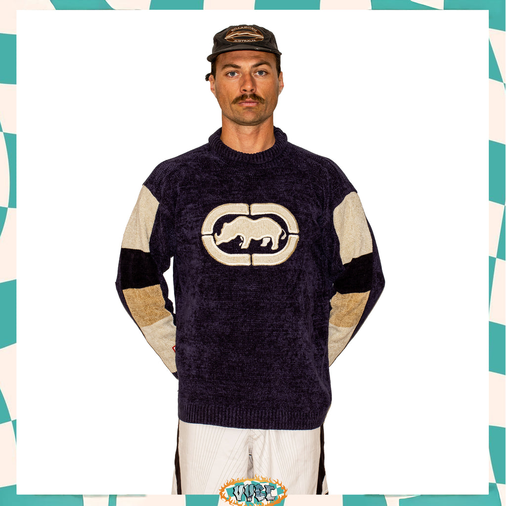 Y2K Ecko Untld Roll Neck Knit Jumper (L)