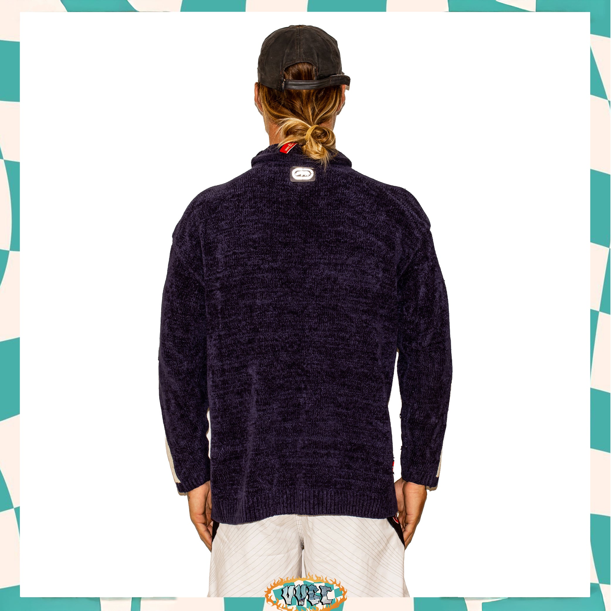 Y2K Ecko Untld Roll Neck Knit Jumper (L)