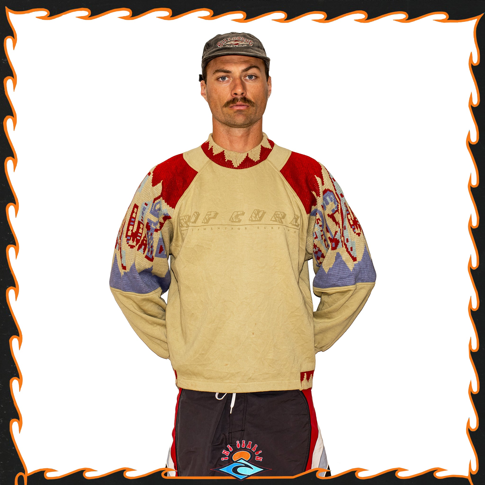 1991 Rip Curl "Equipment For Surfing" Crewneck Sweatshirt (L)