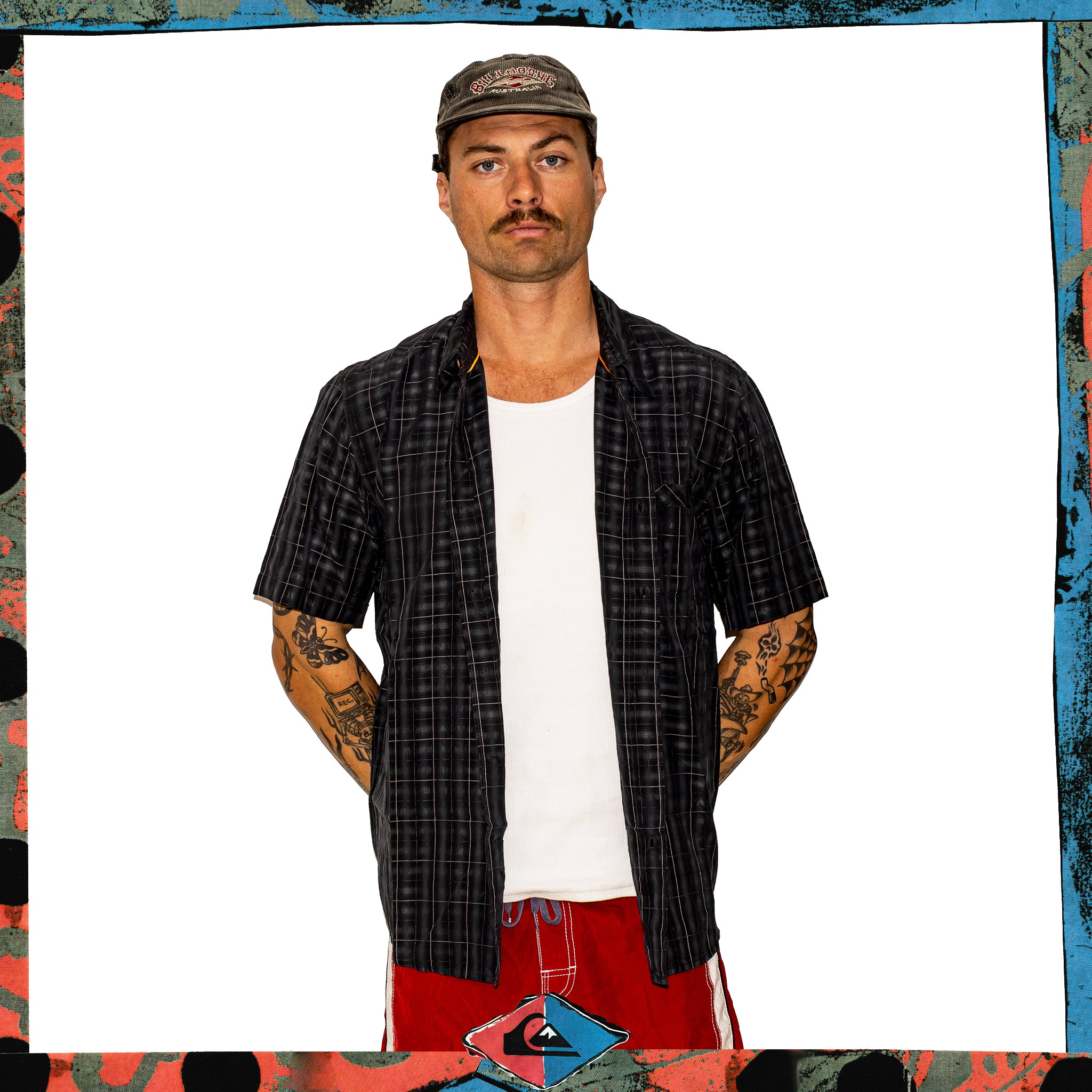 Y2K Quiksilver "Waterman" Plaid Overshirt (L)
