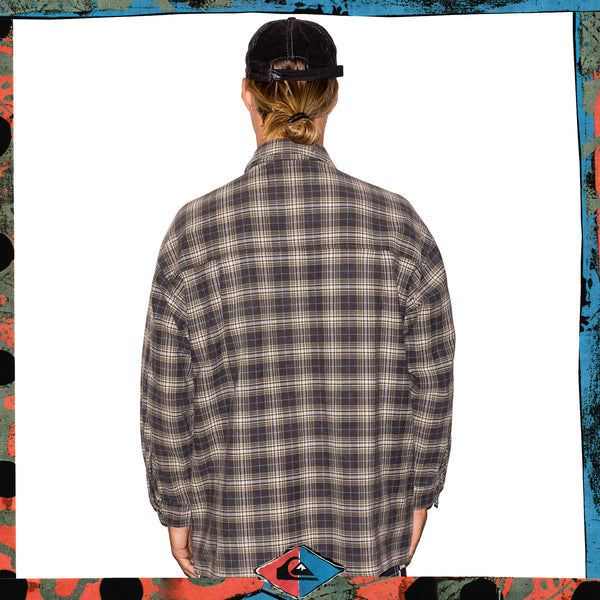 1990's Quiksilver "QSD Plaid Heavy Weight" Plaid Jacket (XL)