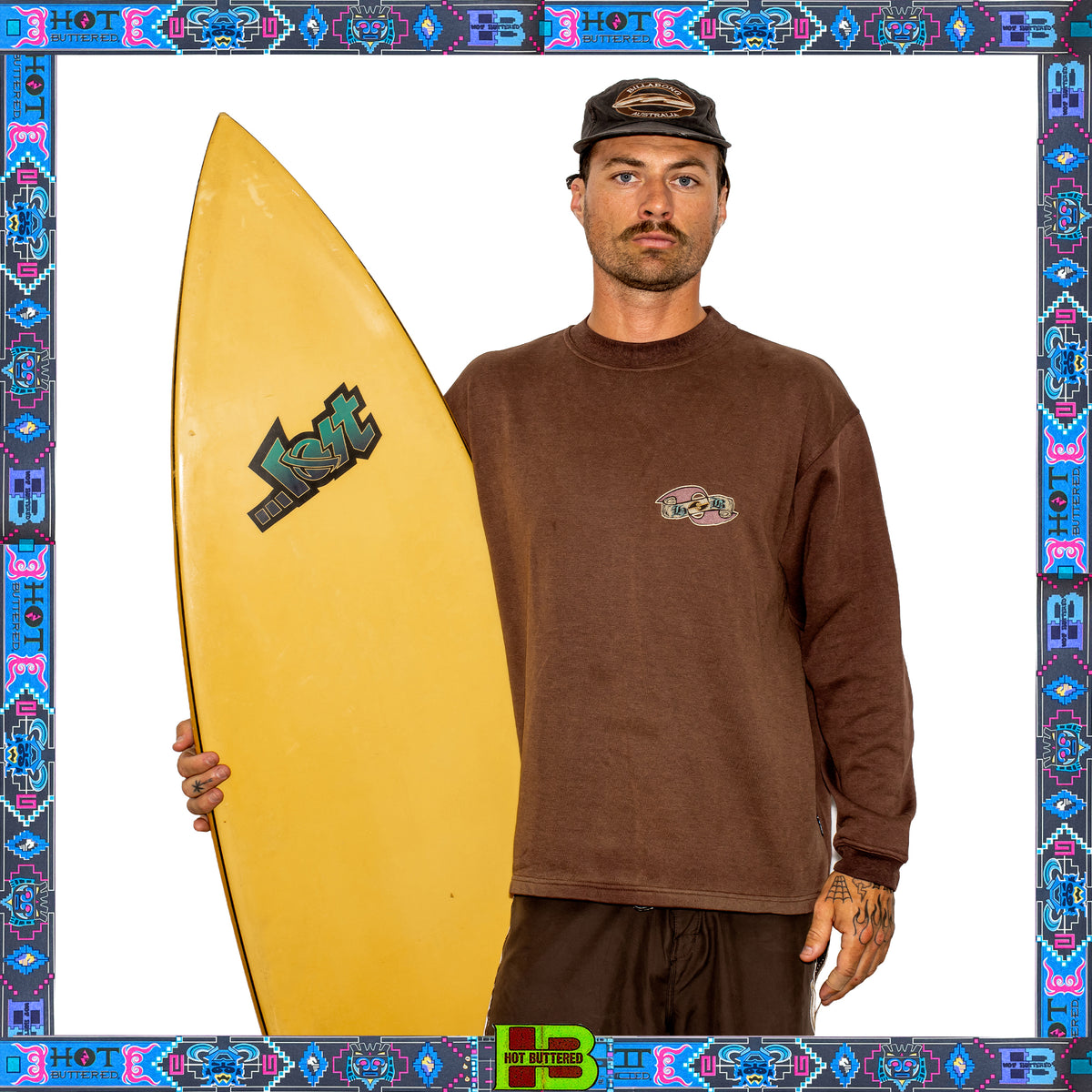 1990's Hot Buttered Crewneck Sweatshirt (L-XL) *RARE*