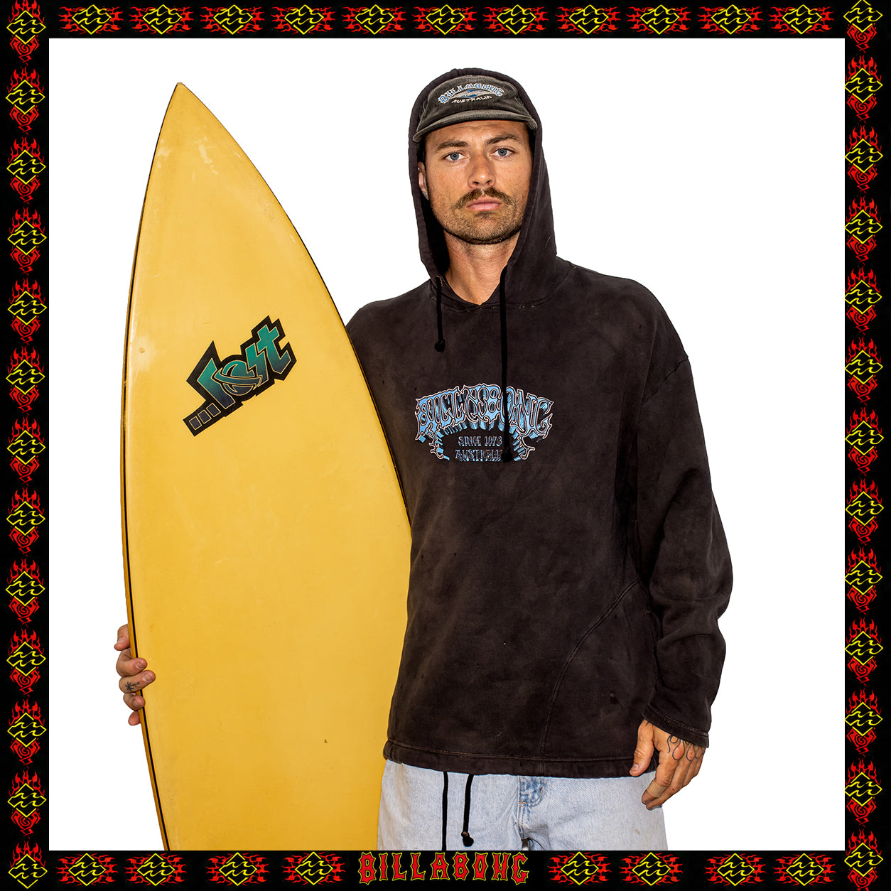 1992 Billabong Spellout Hoodie (XXL)