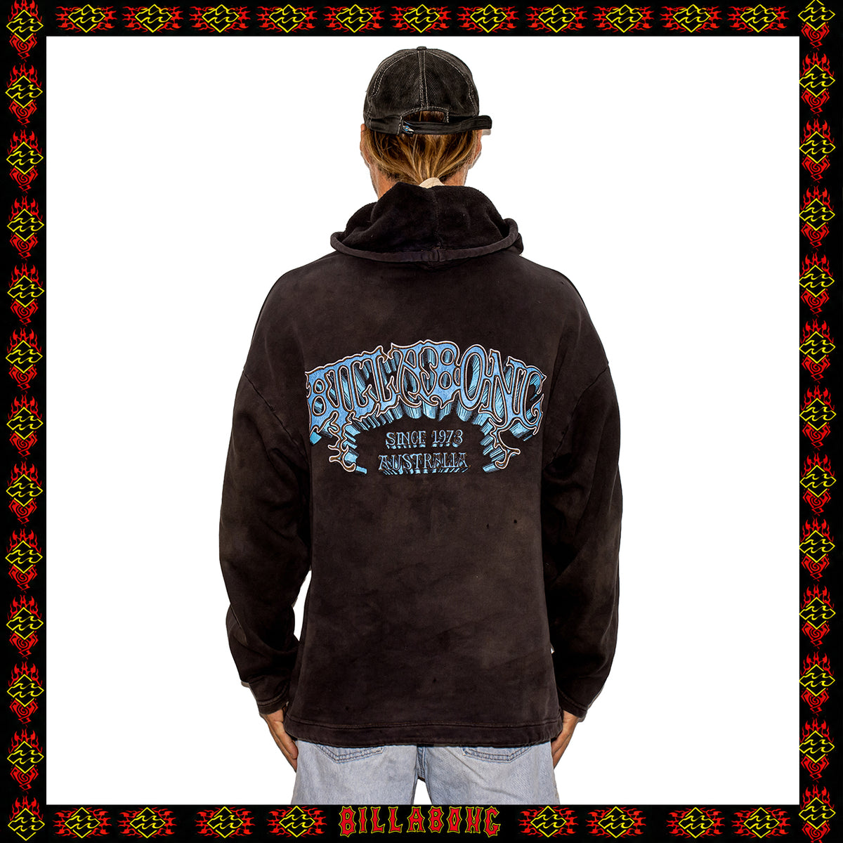 1992 Billabong Spellout Hoodie (XXL)