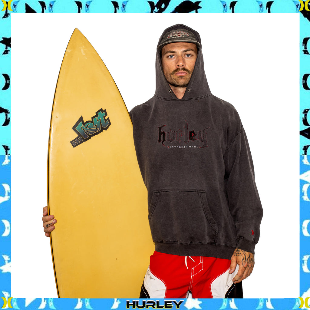 1990's Hurley International Spellout Hoodie (XL)