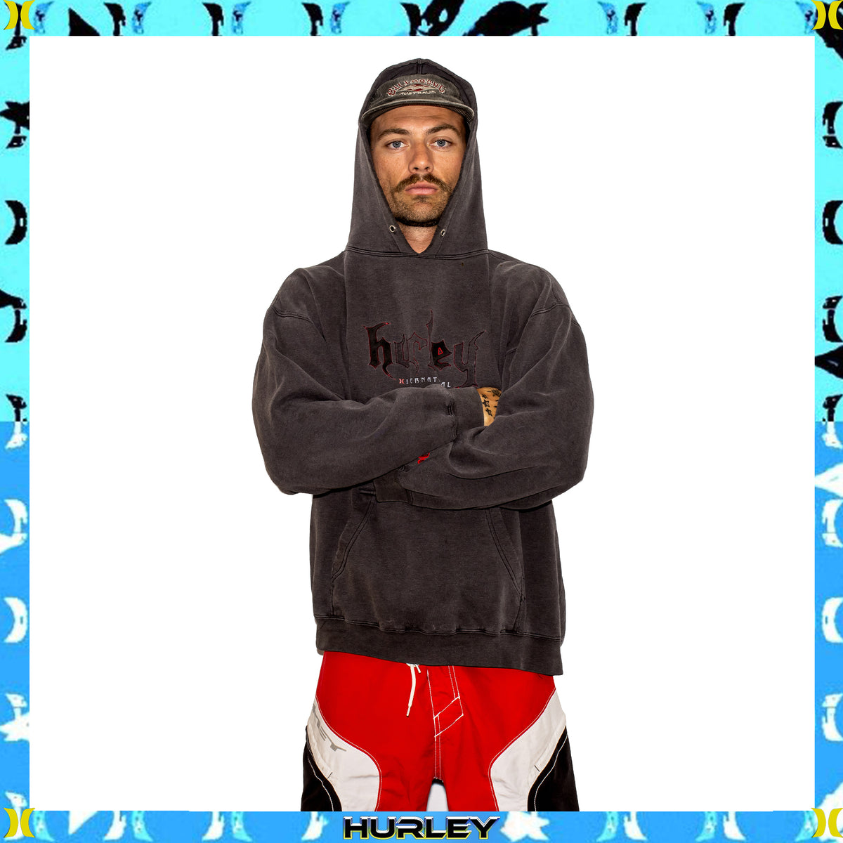1990's Hurley International Spellout Hoodie (XL)