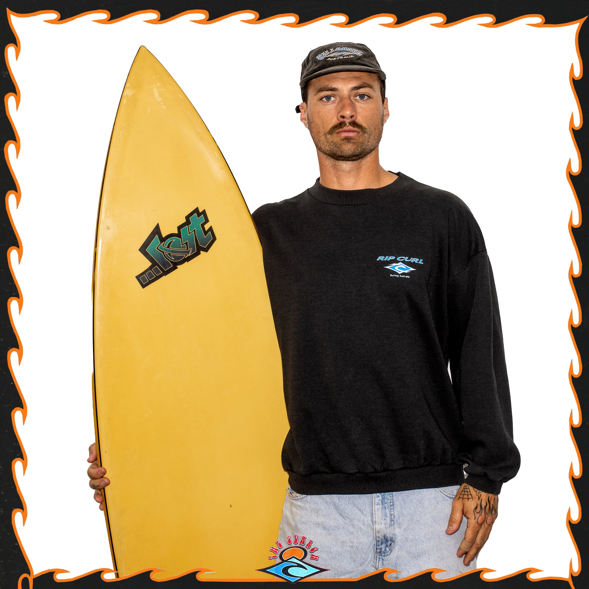 1996 Rip Curl Spellout Crewneck Sweatshirt (L)