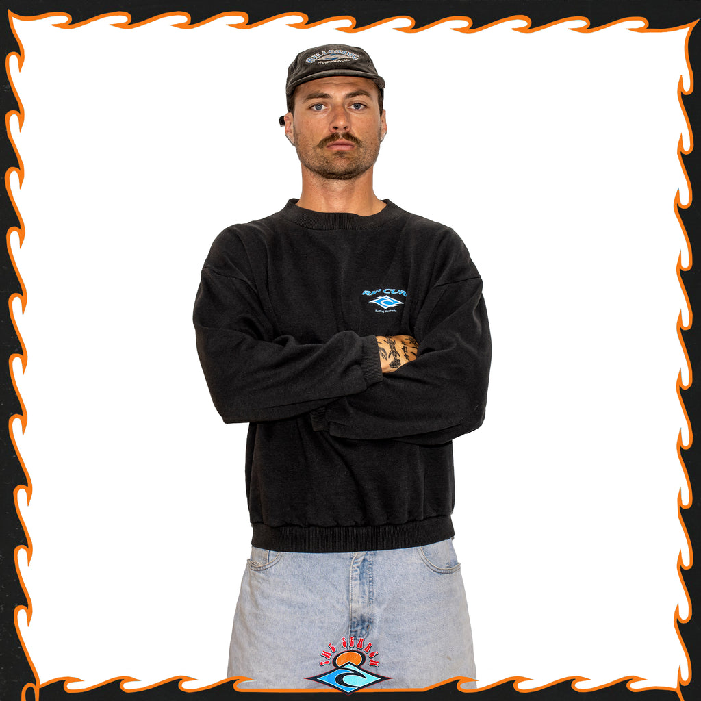 1996 Rip Curl Spellout Crewneck Sweatshirt (L)