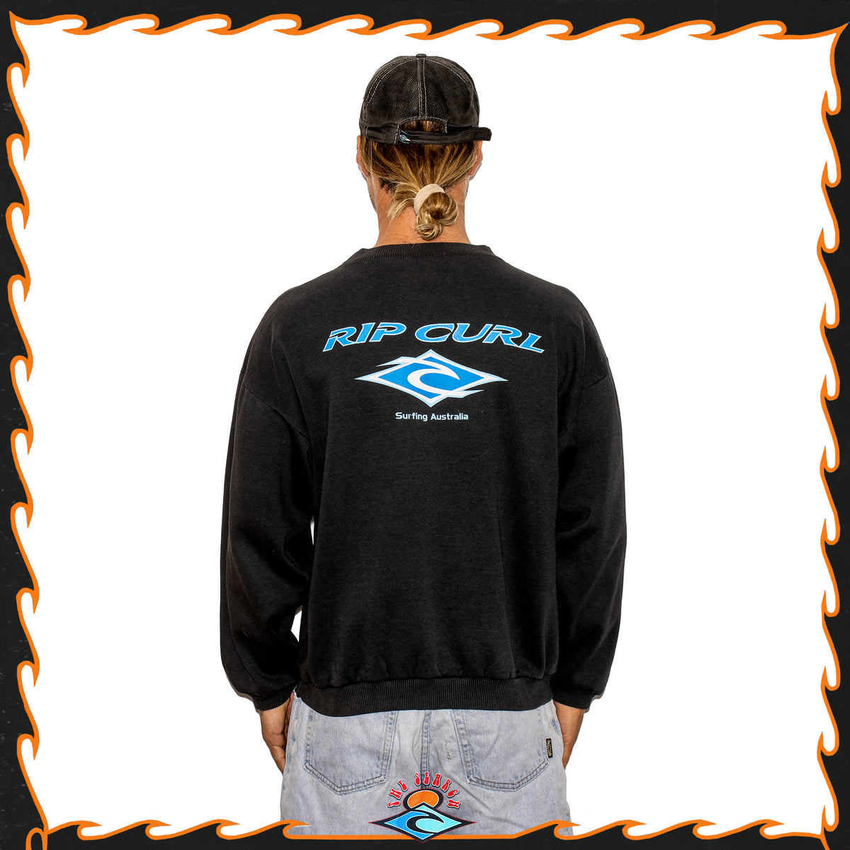 1996 Rip Curl Spellout Crewneck Sweatshirt (L)