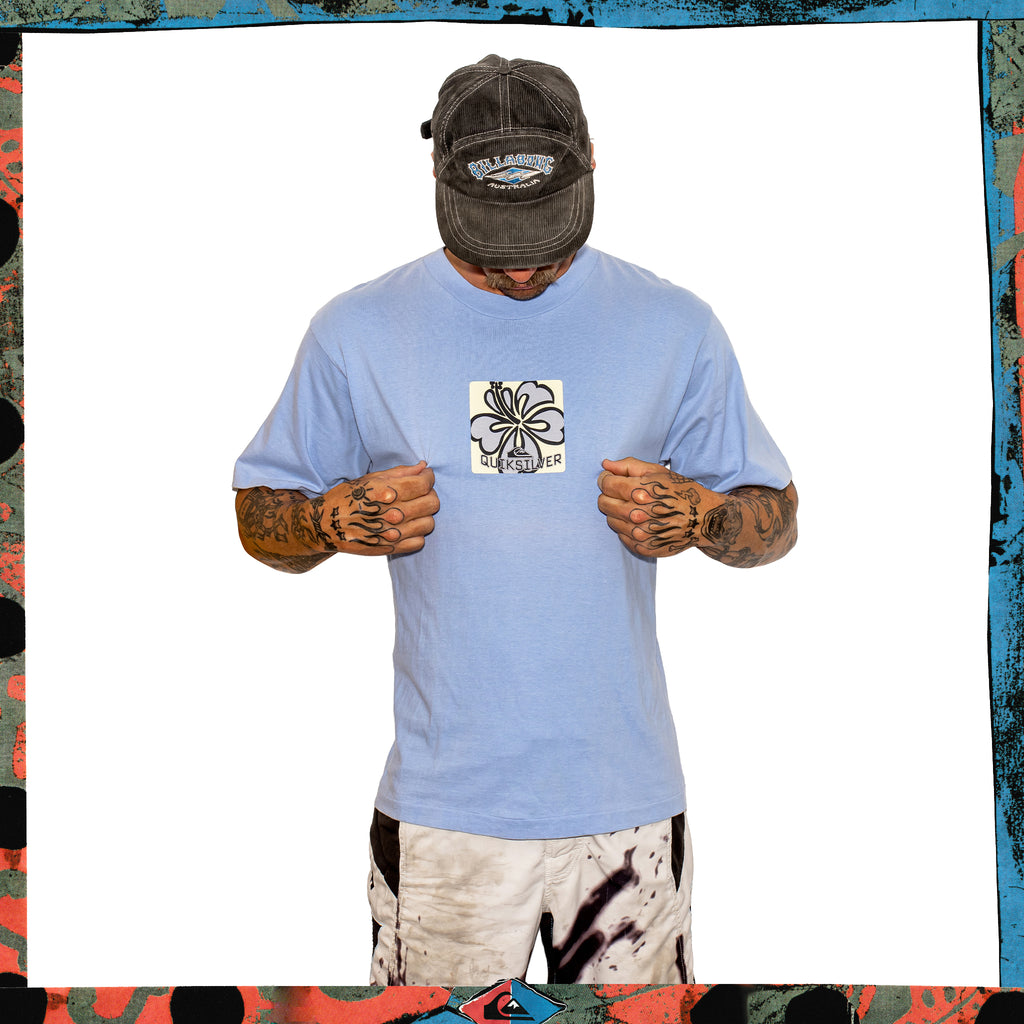 1990's Quiksilver "Hibiscus" Graphic Tee (M)
